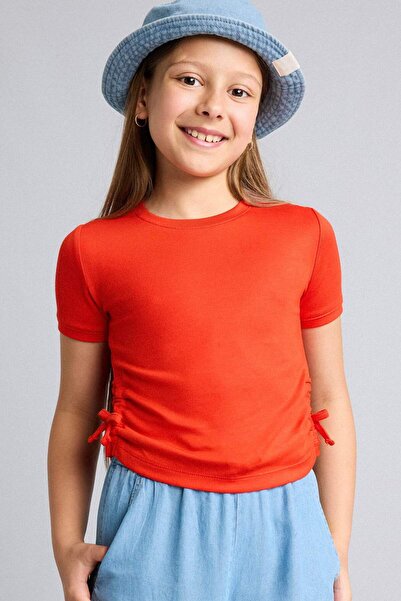 DeFacto Crew Neck Short Sleeve T-Shirt Girls H7243A826Hs