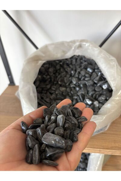 ERG Peyzaj siyah boyalı dekoratif dolamit taşı