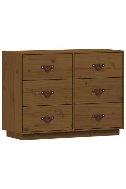 vidaxl Dulap, maro miere, 100x40x75 cm, lemn masiv de pin