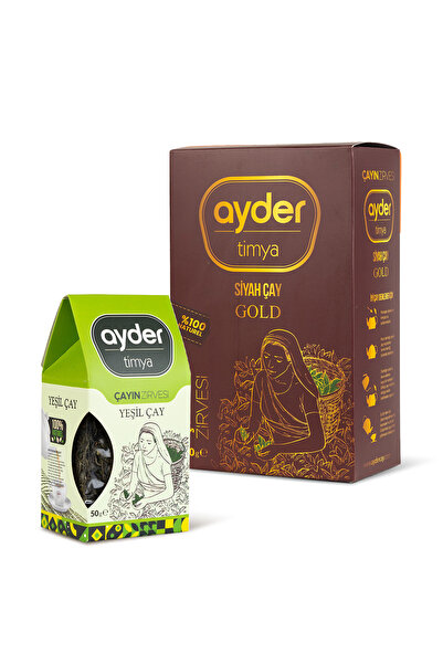 Ayder Timya Black Tea Gold 400 Gr / Green Tea 50 Gr.