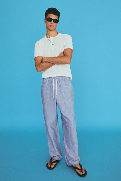 Bershka Nakışlı baggy pantolon