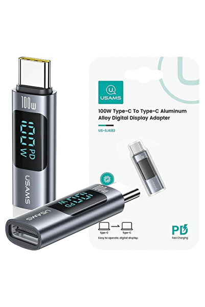 Usams 100W Usb-C To Usb-C 2M Adapter For Charging Phones And Laptops