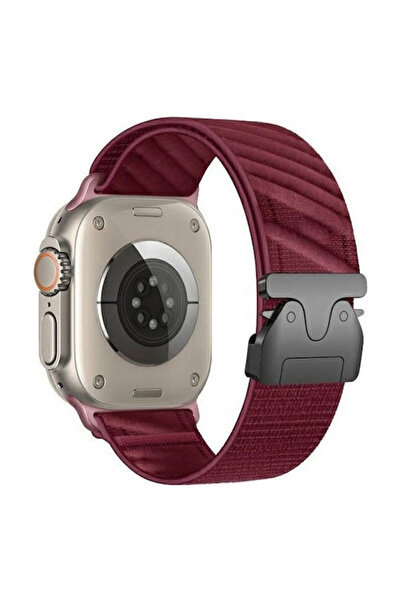 Beline Κόκκινο Υφασμάτινο Λουράκι (Apple Watch 42/44/45/49mm, Beline)