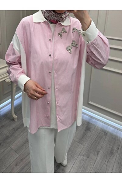 Ghisa 4327 Tunic with Stone Detail on the Collar