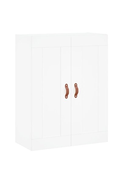 vidaxl Dulap montat pe perete, alb, 69,5x34x90 cm, lemn prelucrat