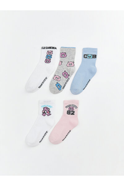 LC Waikiki Care Bears Girls' Ankle Socks 5 Pack