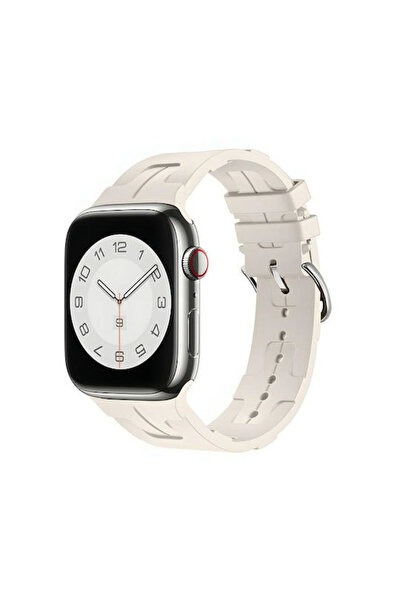 Beline Λουράκι Σιλικόνης Μπεζ (Apple Watch 38/40/41/42mm)