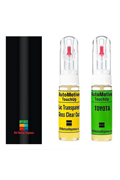 YLKRS AUTOMOTIVE Κιτ βαφής επιδιόρθωσης Toyota Avensis TOY40019 (Μαύρο), TOY4...
