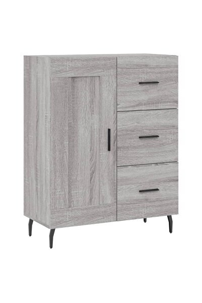 vidaxl Servantă, gri sonoma, 69,5x34x90 cm, lemn compozit