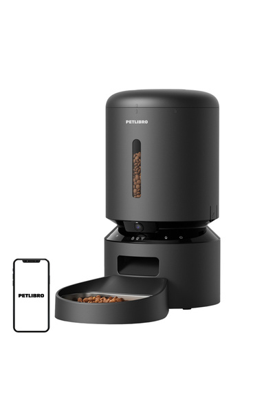 petlibro Dozator de hrană pentru animale de companie cu cameră, 5L, pentru pi...