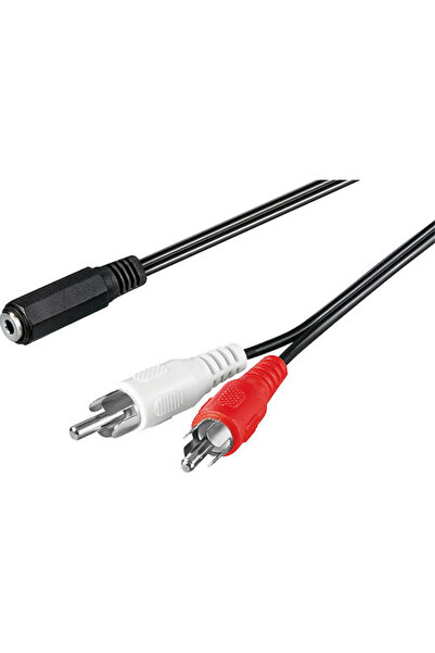 goobay Μετατροπέας RCA 2x αρσενικό σε 3.5mm θηλυκό 1 τεμάχιο 50442