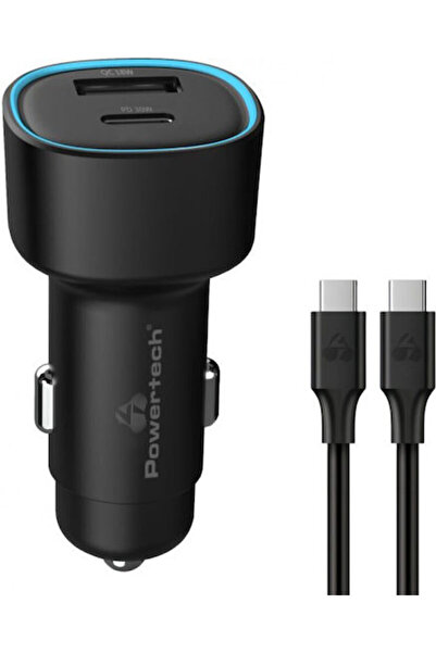 POWERTECH Φορτιστής Αυτοκινήτου 48W 2.4A Γρήγορης Φόρτισης με Θύρες: 1xUSB 1x...