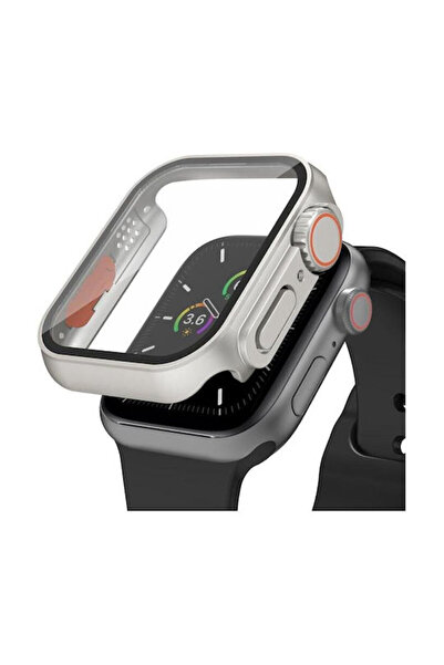 AhaStyle Wg115 Πλαστική Θήκη σε ασημί χρώμα για Apple Watch 7, 8, 9 45mm