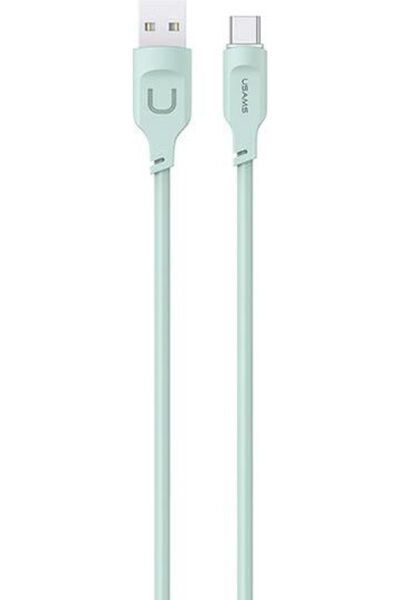 Usams US-SJ568 Καλώδιο USB 2.0 USB-C Αρσενικό - USB-A 66W PD Πράσινο 1.2μ SJ5...