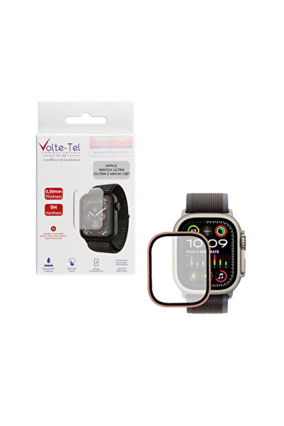 Other Θήκη σιλικόνης Volte-Tel με γυαλί σε ροζ χρώμα για Apple Watch Ultra 49mm