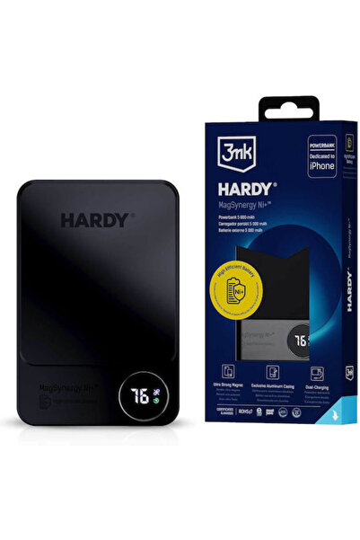 3MK Hardy MagSafe Power Bank 5000mAh Μαύρο