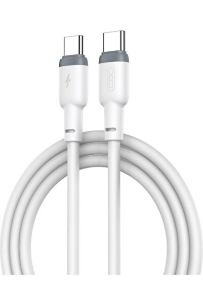 Xo NB-Q226B Καλώδιο USB 2.0 USB-C Αρσενικό - USB-C 60W Λευκό 1μ 16.005.0279