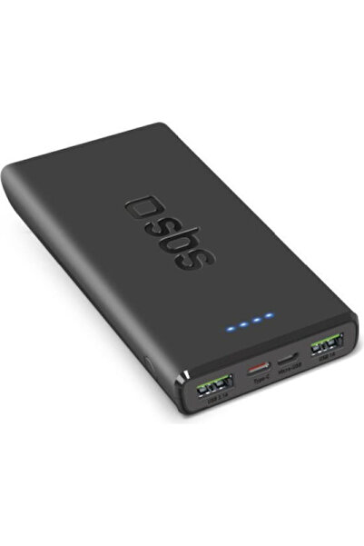 SBS Power Bank 10000mAh 20W με 2 θύρες USB-A και 1 θύρα USB-C Power Delivery ...