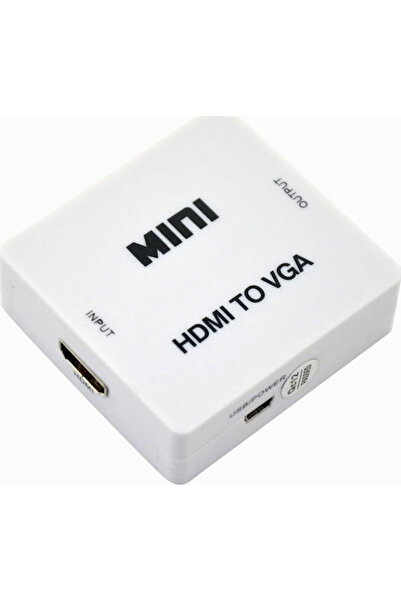 POWERTECH Μετατροπέας HDMI Θηλυκό σε 3.5mm / VGA Θηλυκό Λευκό 1 Τεμάχιο CAB-H073