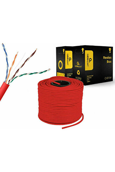 Cablexpert Καλώδιο Ethernet U/UTP Cat.5e (Gigabit) Χωρίς Βύσματα 305μ Κόκκινο...