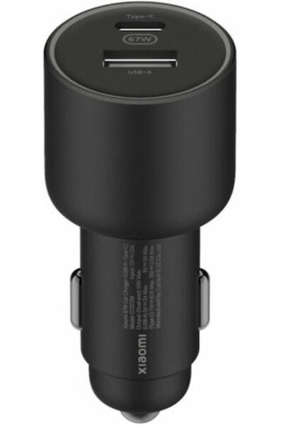 Xiaomi Φορτιστής αυτοκινήτου 67W με θύρες: 1xUSB 1xType-C Μαύρο Κωδικός χρώμα...