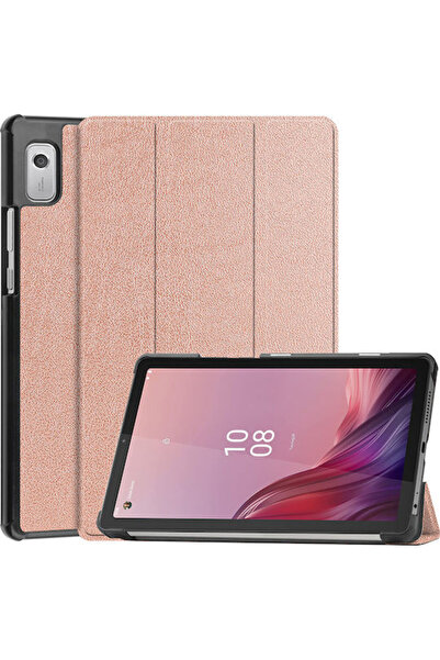 Other Σονίκ Ανθεκτική Θήκη Flip Ροζ Χρυσό για Lenovo Tab M9 9