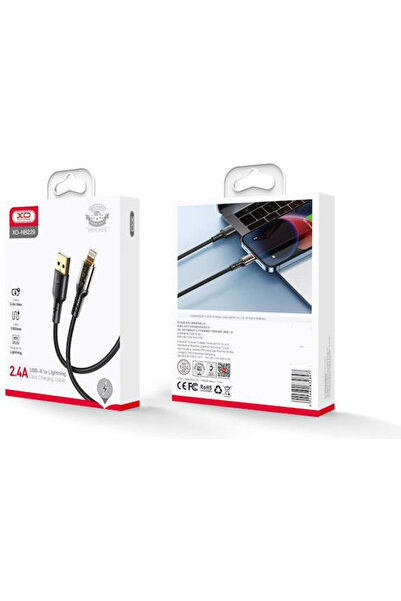 Xo Καλώδιο USB-A σε Lightning Μαύρο 1μ (XO-NB229LBK)