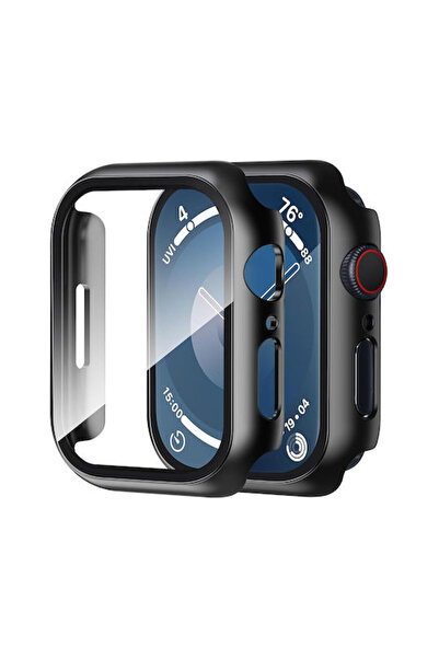 Techsuit Defense360 Pro Πλαστική Θήκη με Γυαλί σε Μαύρο χρώμα για Apple Watch...
