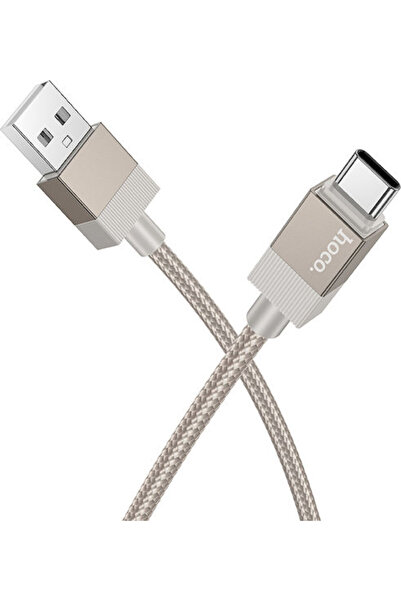 hoco. Hoco Καλώδιο USB 2.0 USB-C Αρσενικό - USB-A / USB-C Χρυσό 1μ 46208-OC