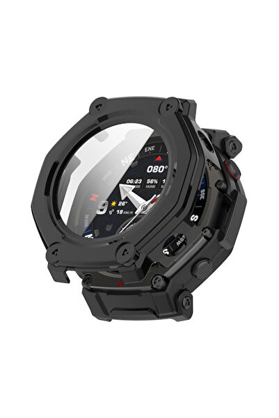 Techsuit Defense360 Pro Πλαστική Θήκη με Γυαλί σε Μαύρο χρώμα για Amazfit T-R...
