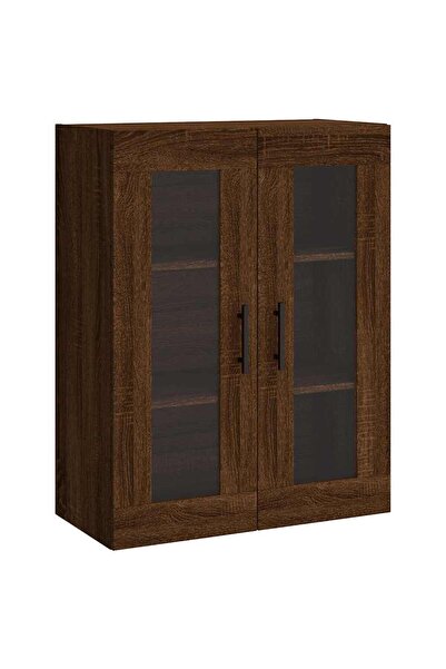 vidaxl Dulap montat pe perete, stejar maro, 69,5x34x90 cm