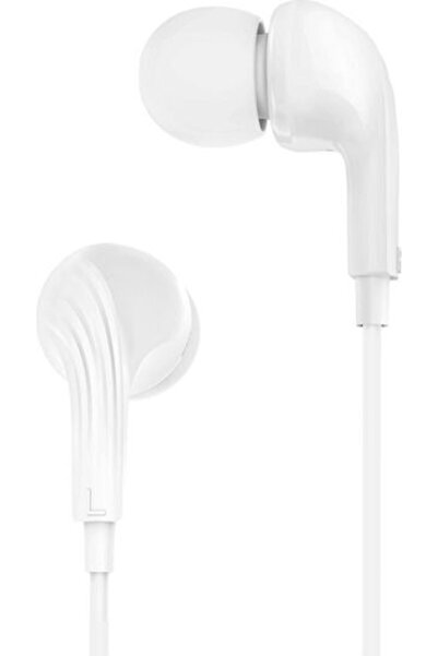 Xo Ep86 Ενδοωτικά ακουστικά handsfree με βύσμα 3.5mm, λευκά