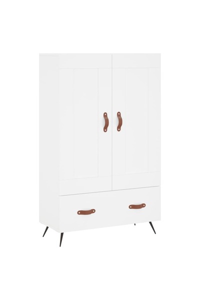vidaxl Dulap înalt, alb, 69,5x31x115 cm, lemn prelucrat