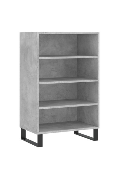 vidaxl Dulap înalt, gri beton, 57x35x90 cm, lemn compozit