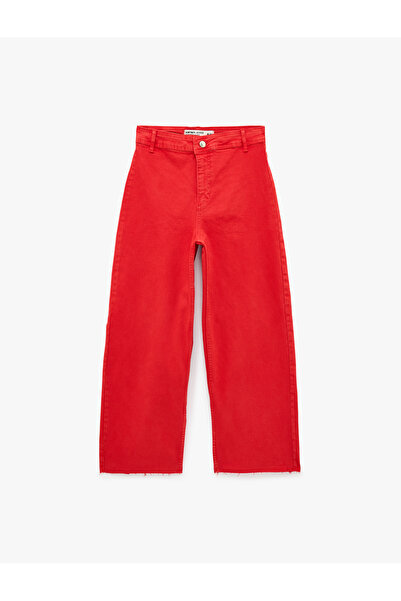 Koton Blugi cu talie normală, model confortabil tiv nefinisat - Culoette Jean