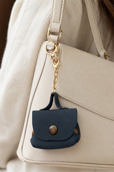 U&Gi Moda Genuine Leather Mini Bag Charm and Keychain