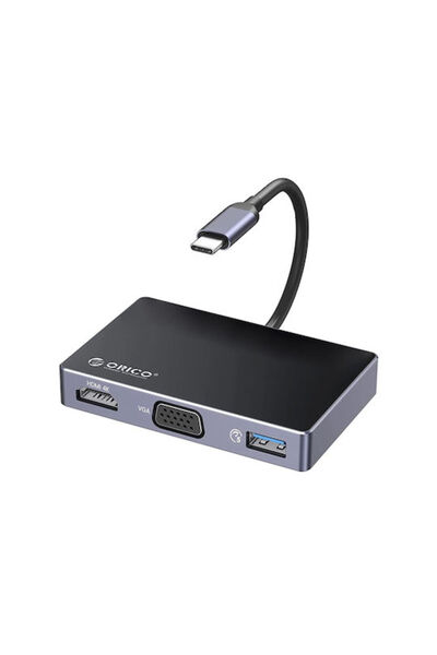 Orico Σταθμός σύνδεσης USB-C με HDMI 4K PD Μαύρο (DM-5P-BK-BP)