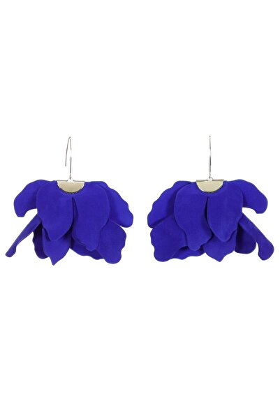 HAIArt Cercei Floare Mare - Royal Blue