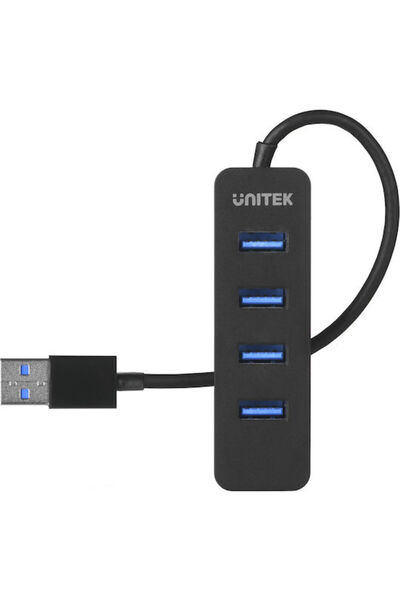 Unitek uHUB Q4 Διανομέας USB 4 Θυρών USB 3.0 με σύνδεση USB-A Κωδικός: H1117A