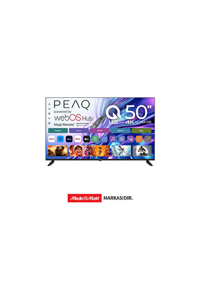 PEAQ 50Q90 50'' QLED Smart TV – WebOS İşletim Sistemli, Dahili Uydu Alıcılı 4...