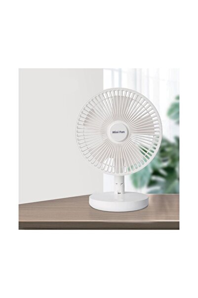 Zet Ventilator Pliabil Alb cu 2 Trepte de Viteză, USB, 4W, Ø21 cm, Portabil ș...