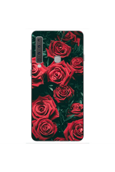 Other Samsung A9 2018 Red Roses Transparent Silicone TPU Θήκη