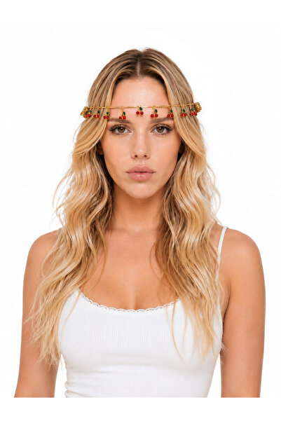 Bukiro Colorful Stone Detailed Forehead Chain |   Bohemian Festival Crown, Su...