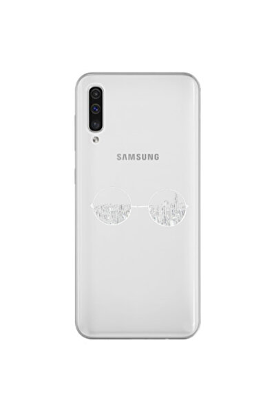 Other Samsung A70 Sunglasses Transparent Silicone TPU Θήκη