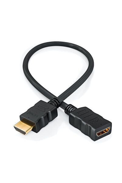 BK Teknoloji HDMI 1.4 Erkek-Dişi Kısa Uzatma Kablosu 3D Full HD - 50cm