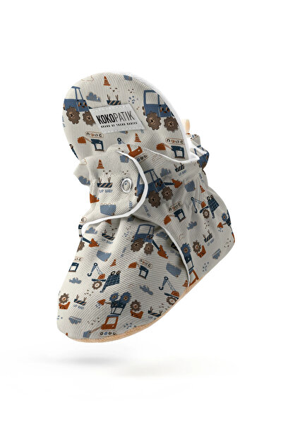 Kokopatik Hardworking Machines Patterned - Home & Nursery Slippers
