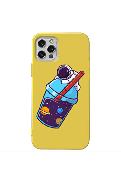 Other Apple iPhone 12 Pro Longing in space Yellow Colored Silicone TPU Θήκη