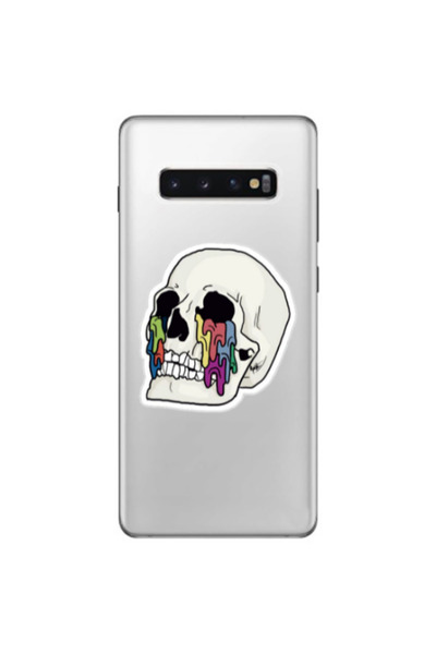 Other Samsung S10 Plus Skull Transparent Silicone TPU Θήκη