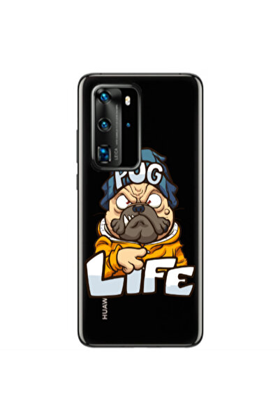 Other Huawei P40 Pro Pug Life 2 Transparent Silicone TPU Θήκη