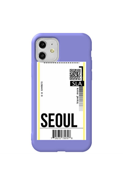 Other Apple iPhone 11 Seoul Travel More Purple Colored Silicone TPU Θήκη